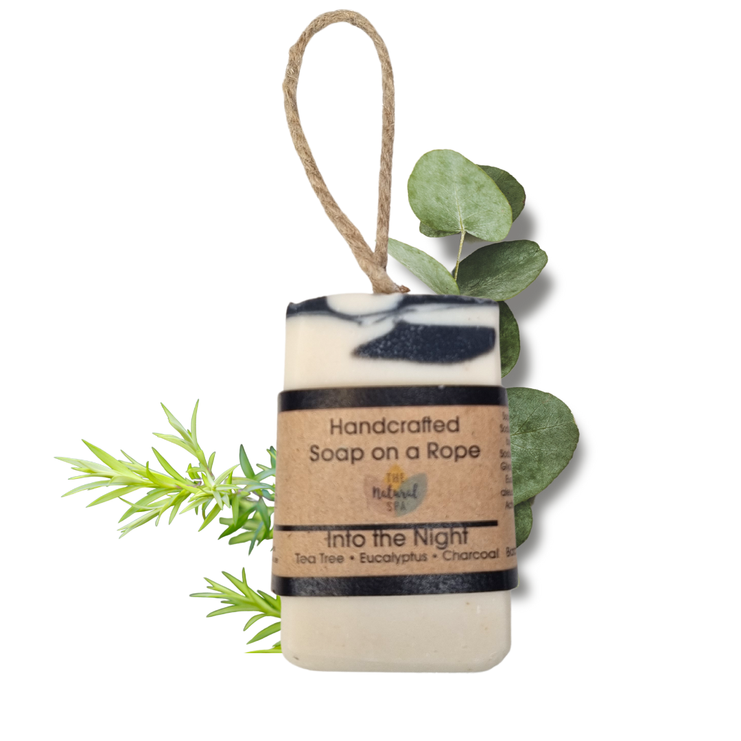 Into The Night Soap Tea Tree Eucalyptus Charcoal Soap Bar - Rosetta Creative Boutique